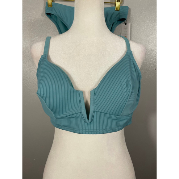 Women's Size S NWT (bottom)& 36C NWOT Top 2 pc Bikini Low Rise Cheeky swimsuit - Picture 2 of 10